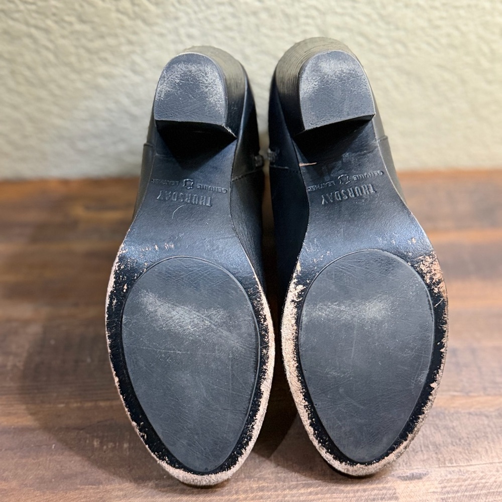 Thursday Uptown Leather Ankle Boots, Sz 7.5 - Picture 6 of 11